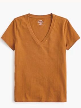 J. Crew Short-sleeve vintage cotton V-neck tee XXL Adobe
